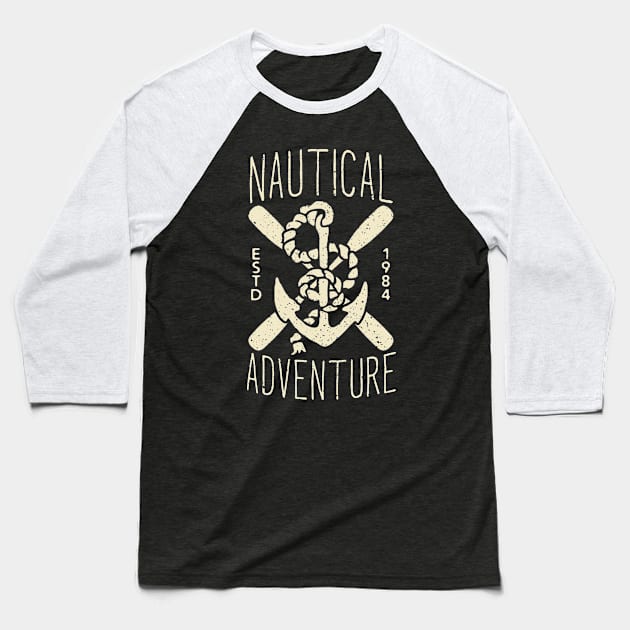 Nautical Adventure Baseball T-Shirt by JakeRhodes